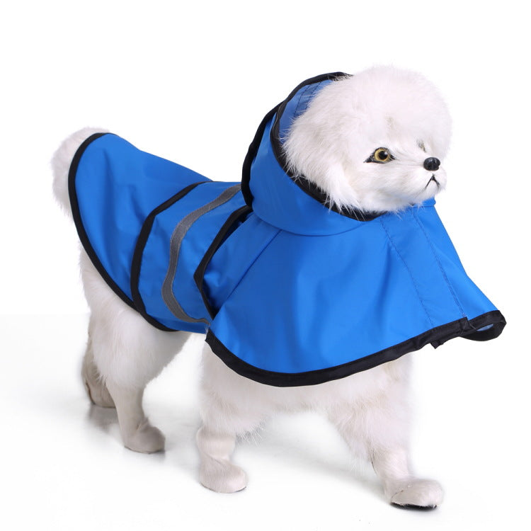 Amazon hot dog raincoat large dog Golden Retriever big dog pet raincoat reflective dog clothes raincoat poncho