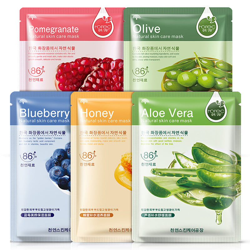 Han Lan Blueberry Hydrating Shu warm combination aloe plant care hydrating mask list single-chip