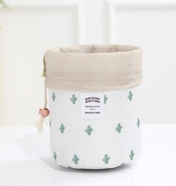 Korean version of the multi-function wash bag cosmetic bag cylinder type large-capacity layered waterproof travel cosmetic storage bag female