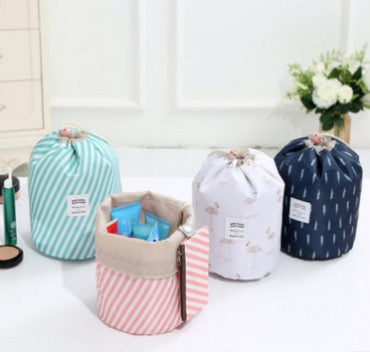 Korean version of the multi-function wash bag cosmetic bag cylinder type large-capacity layered waterproof travel cosmetic storage bag female